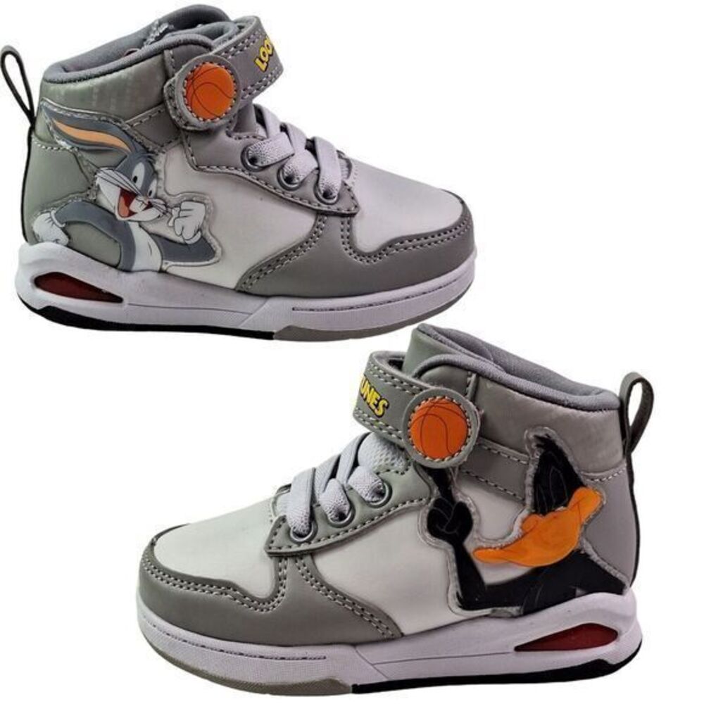 Looney Tunes High Top Shoes Size 7 (14cm) Little Kids Bugs‎ Bunny Daffy Duck New